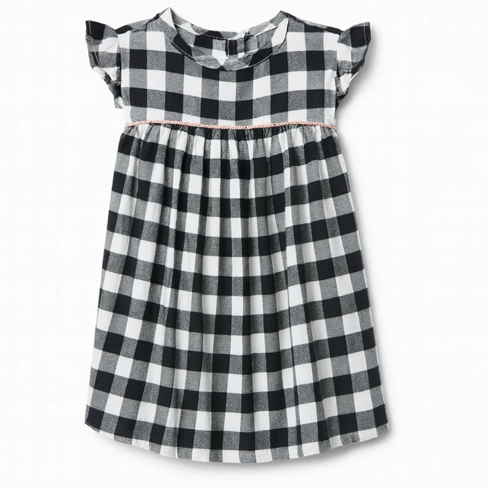 Gymboree Baby Girls 9-12 M Flannel Buffalo Plaid Holiday Dress